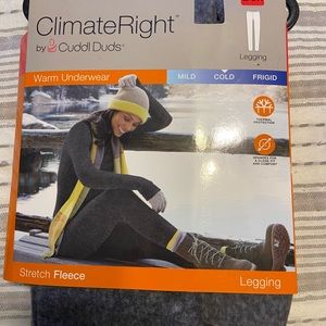 NWT Cuddle Duds thermal pants size s